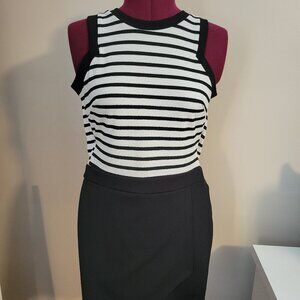 Soprano Romper, Small, Black & White